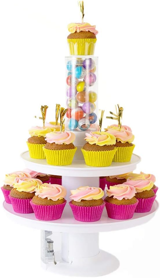 2 in 1 Popping Cake and Cupcake Stand with Music Box - Pop Goes The Weasel Melody