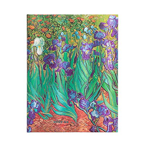 Paperblanks 18 Month Diaries 2023-2024 Van Gogh’s Irises, Green - Image 2