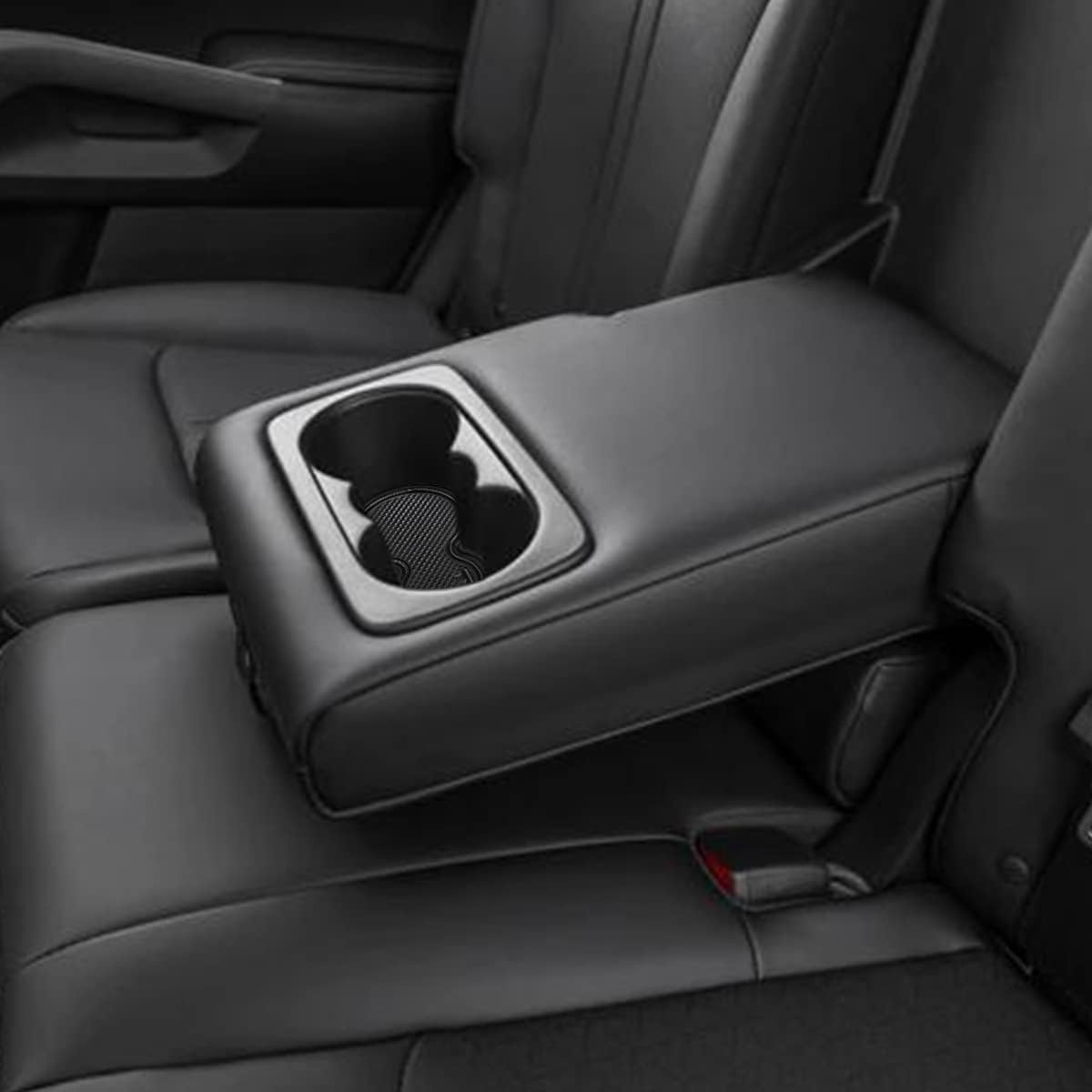 Auovo Cup Holder Insert Liner Coaster Compatible with Kia Sorento Accessories 2021-2026 Anti Dust Mats Custom Fit Car Center Console Door Pads 21Pcs/Set (Black Trim) image 3