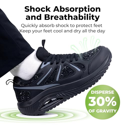 Image of AOV Women Arch Support Walking Shoes Orthotic Sneakers for Plantar Fasciitis Foot and Heel Pain Relief Tennis Shoes
