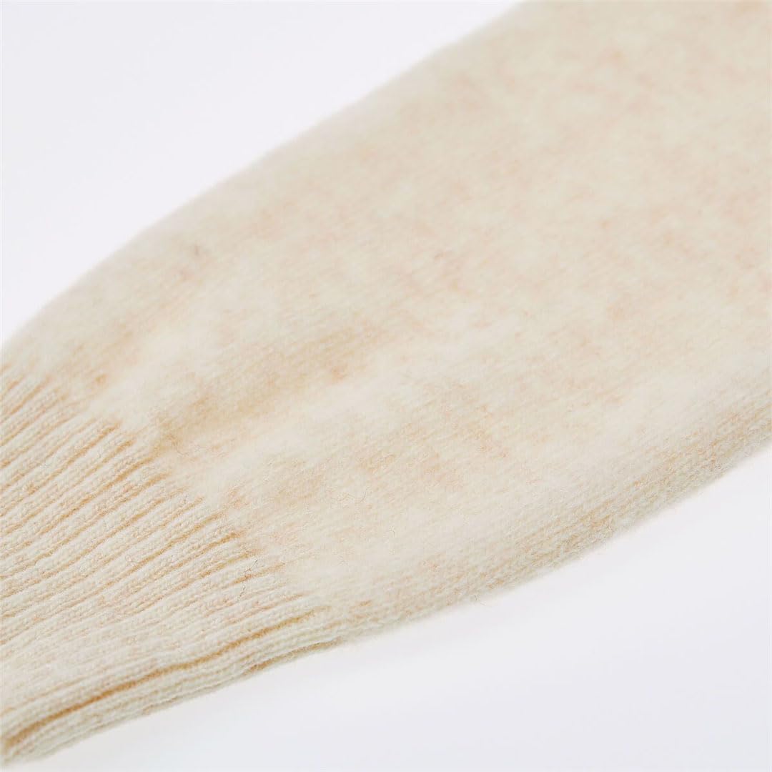 Jersey De Punto con Cuello Redondo Y Manga Larga Informal para Mujer