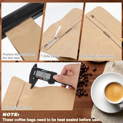 8 oz Foil Coffee Pouches with Valve