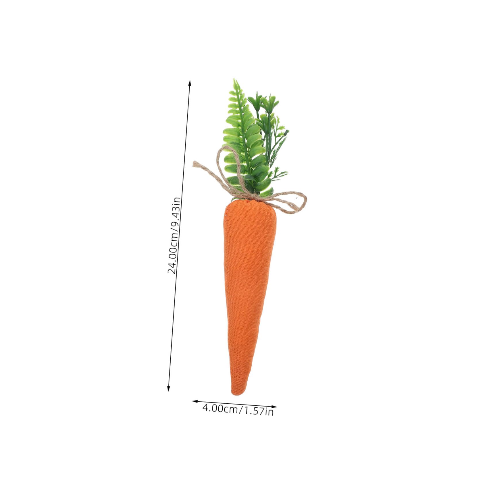 180 Fausses Carottes Plastique - Déco Pâques - 6.2cm - Multicolores