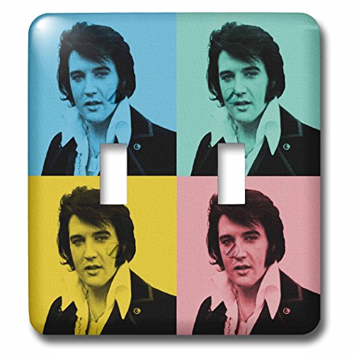 Double interrupteur 3dRose LSP_261462_2 pour remplacer une plaque murale usée