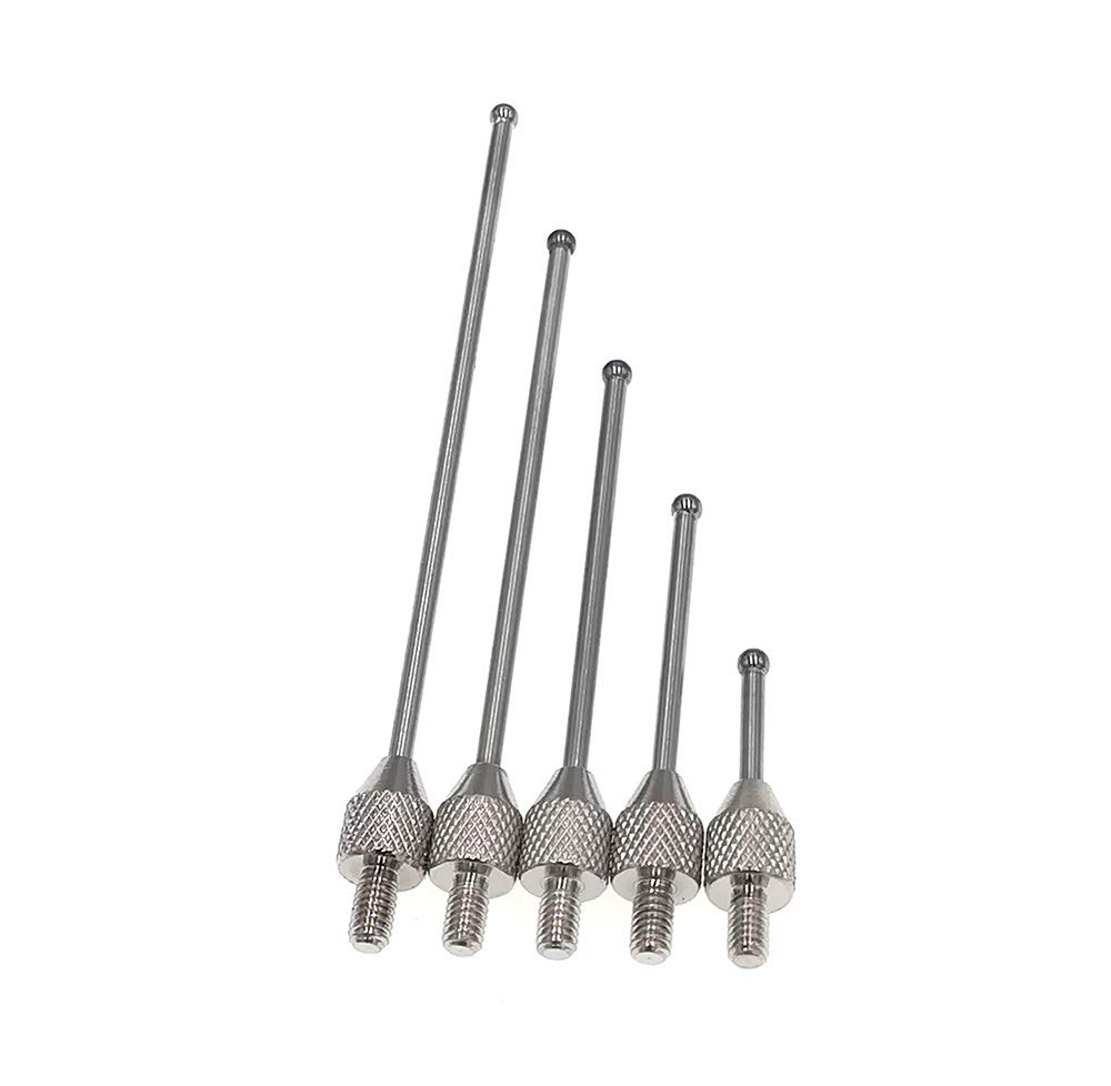 SUXING Punto de contacto de bola de carburo para indicador de esfera Bola de carburo de 2 mm de diámetro Rosca M2.5 (A SET)