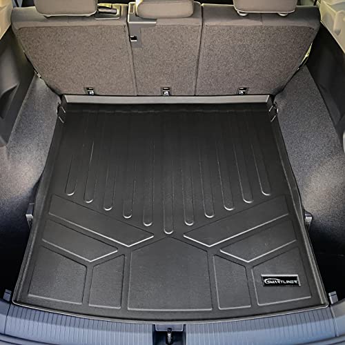 Smartliner Custom Fit All Weather Protection Black Cargo Liner Mat Behind 2Nd Row Compatible With 2018-2023 Volkswagen Tiguan (5 Passenger Models) #TOP1