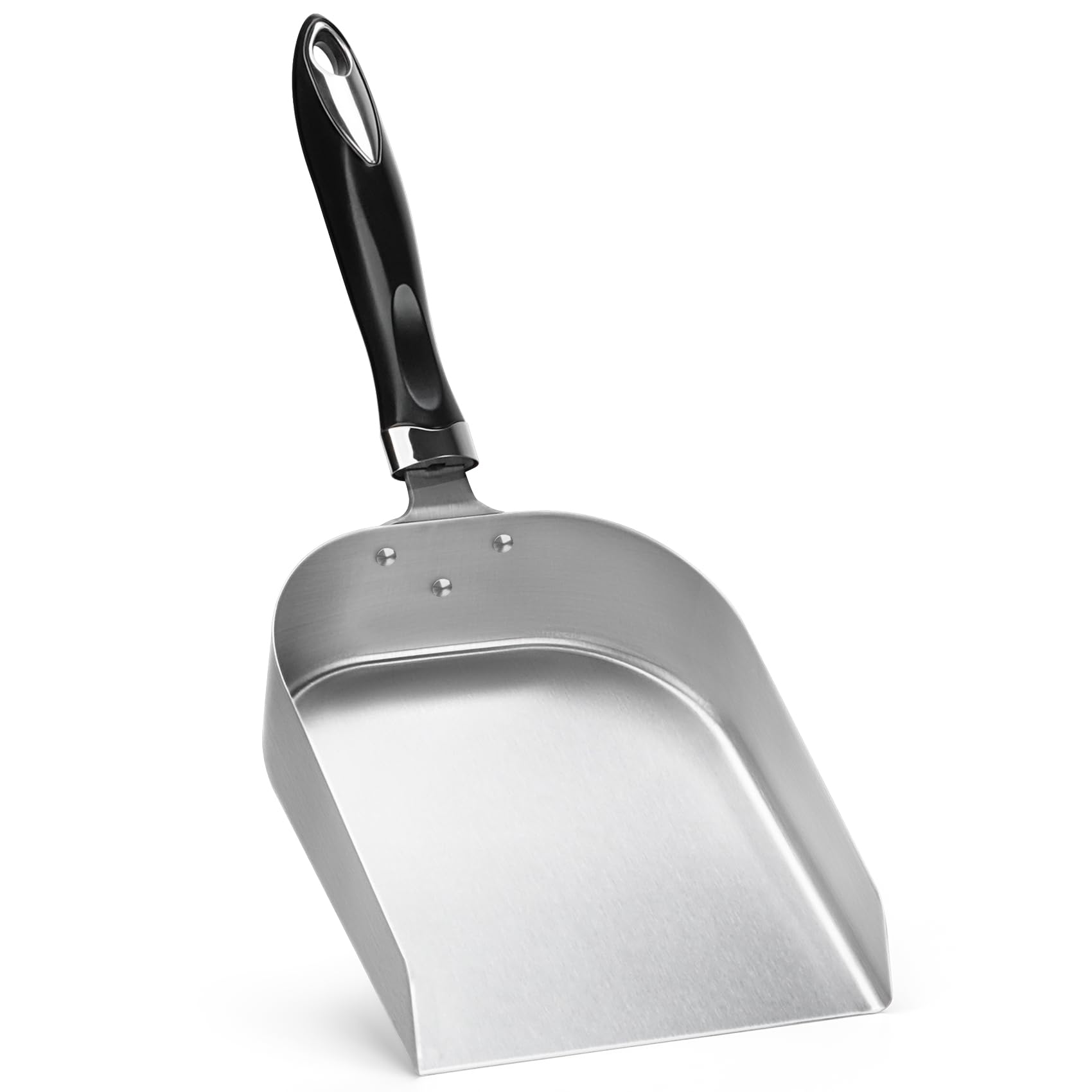 Onlyfire Espátula Plancha, Espatula Cocina Acero Inoxidable, Teppanyaki Grill, Espátulas para Barbacoa Profesional, Grande Espátula con Borde Alto, Parrilla Scoop Pala para Mover Alimentos