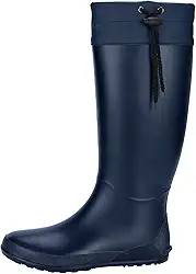 Botas de chuva femininas altas embaláveis, ultraleves, planas, galochas – não servem para panturrilhas largas