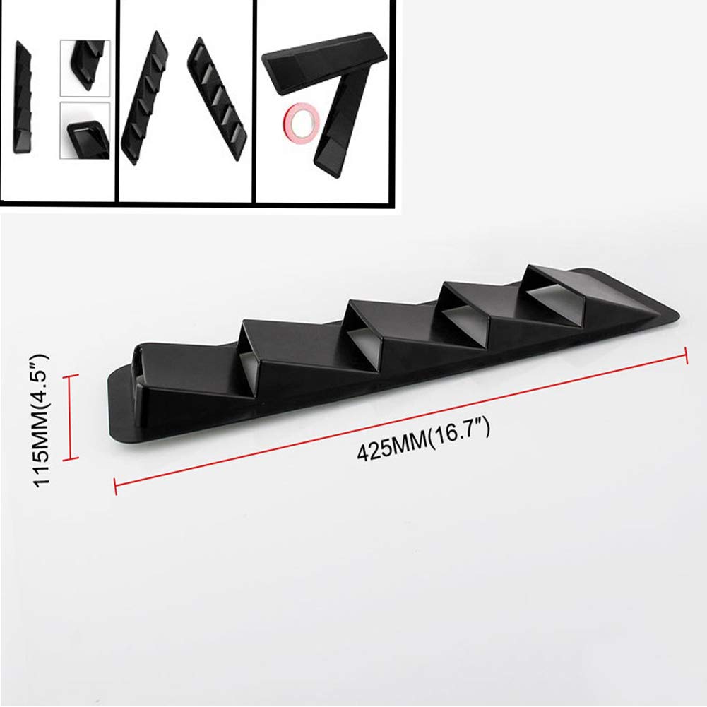 EIGIIS Car Hood Vent Scoop Kit Universal Cold Air Flow Intake Fitment