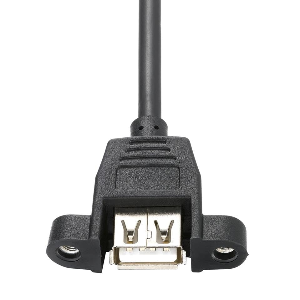 Luantic 8748 1.5 Metre Usb Dişi Erkek Panel Tipi Data Uzatma Kablosu Parazit önleyici filtreli 2xAWG24 2xAWG28 12Mbps ileetişim hızı