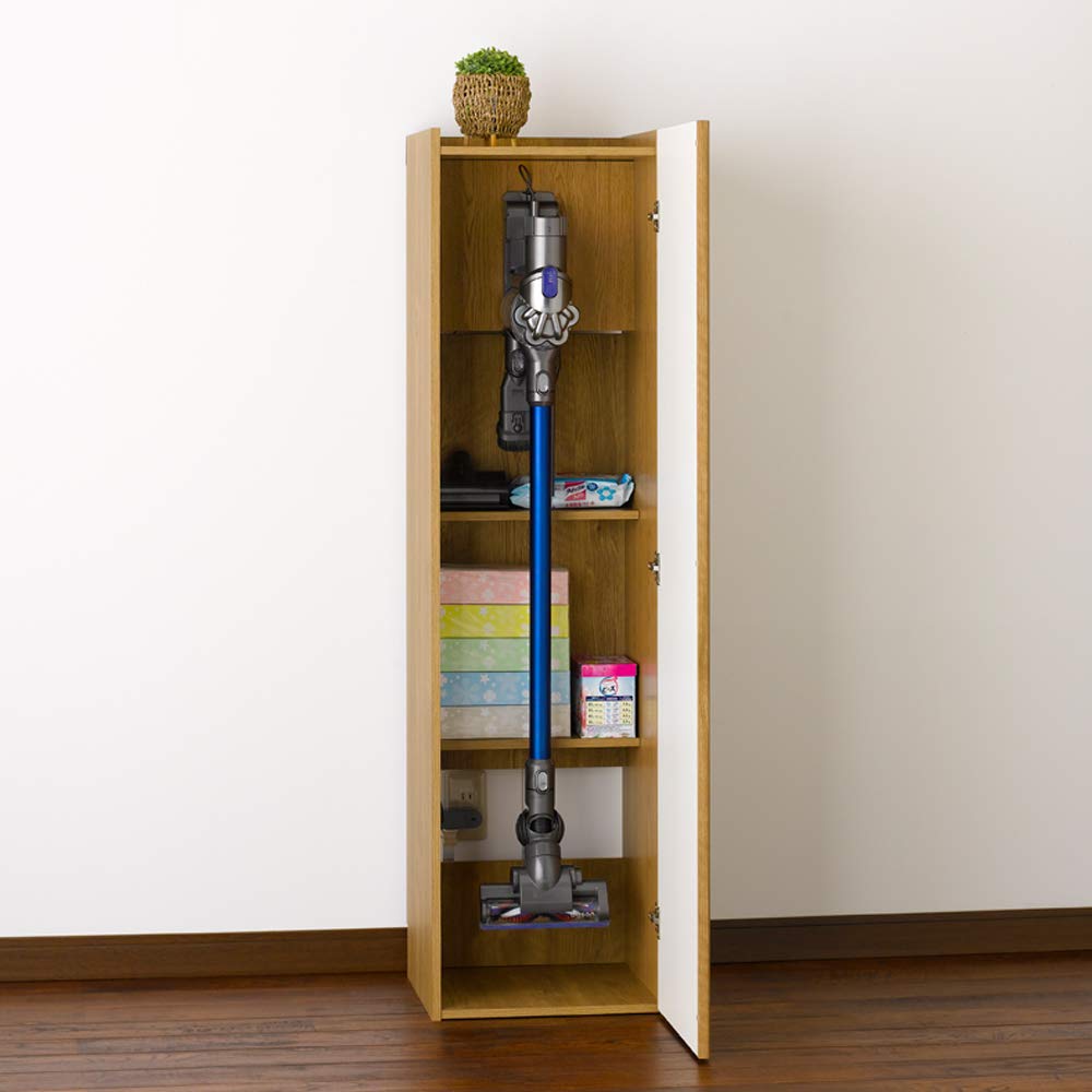 朝日木材加工 ストッカー L-forme クリーナーストレージ 幅39.2cm 奥行41.3cm 高さ145cm ナチュラル 巾木よけ加工 LFM-1440ST-NA Amazon｜朝日木材加工 ストッカー L-forme クリーナーストレージ 幅