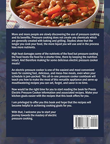 image for The Beginner's Presto Electric Pressure Cooker Cookbook: 500 Quick and