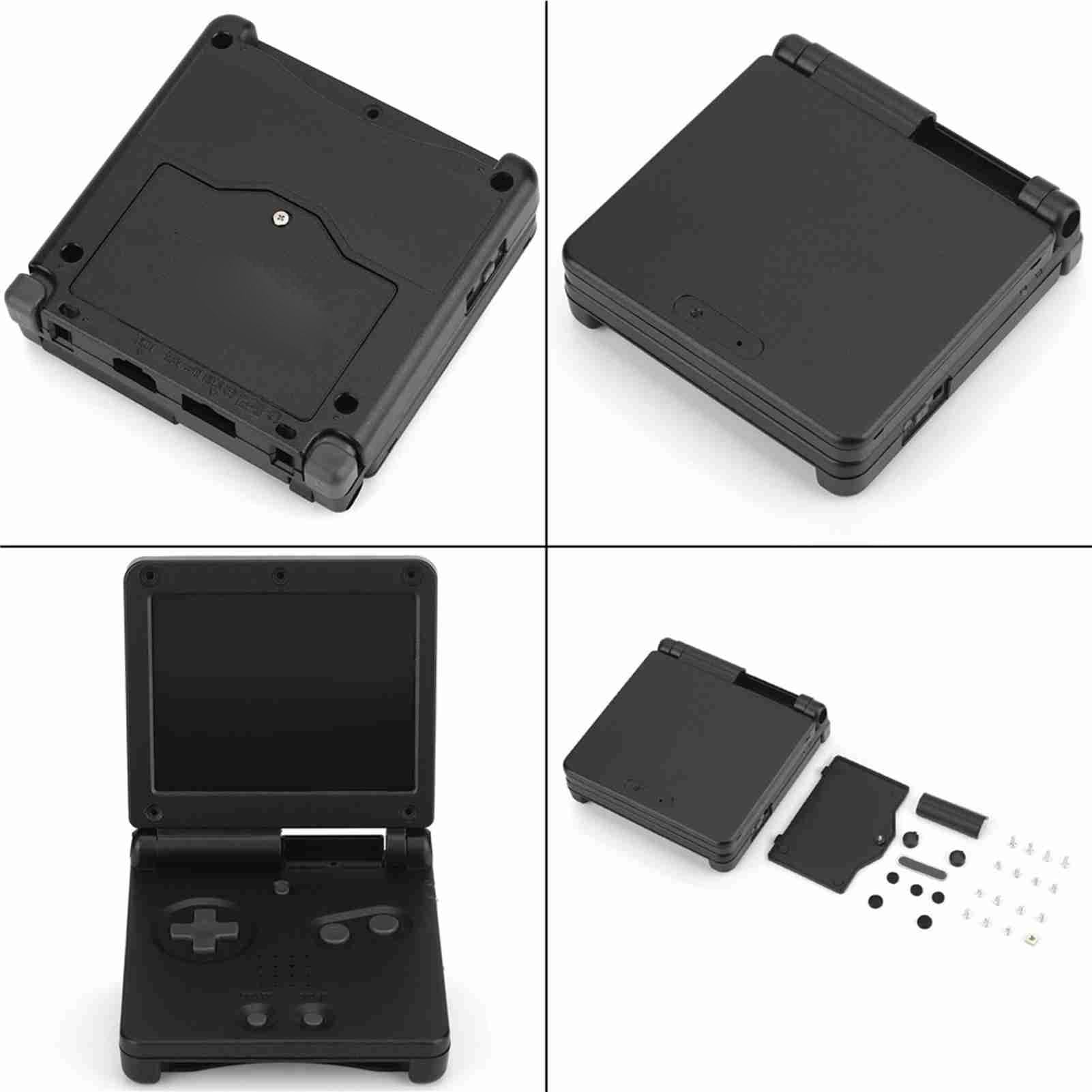 Vbestlife Cubierta de la Caja Protectora de ABS para Advance GBA SP Kit de Piezas de Reparación de la Cubierta de la Caja Protectora de ABS. (Negro)