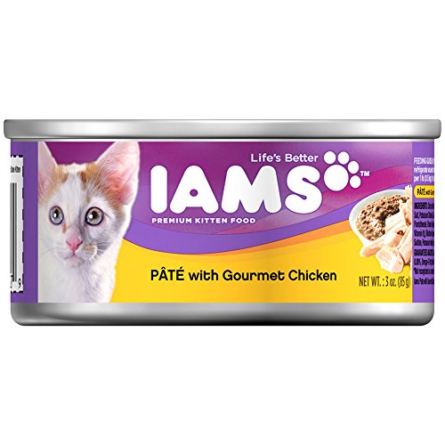 Iams Pate Kitten Wet Cat Food, Chicken, 3 Oz. (Pack Of 24)