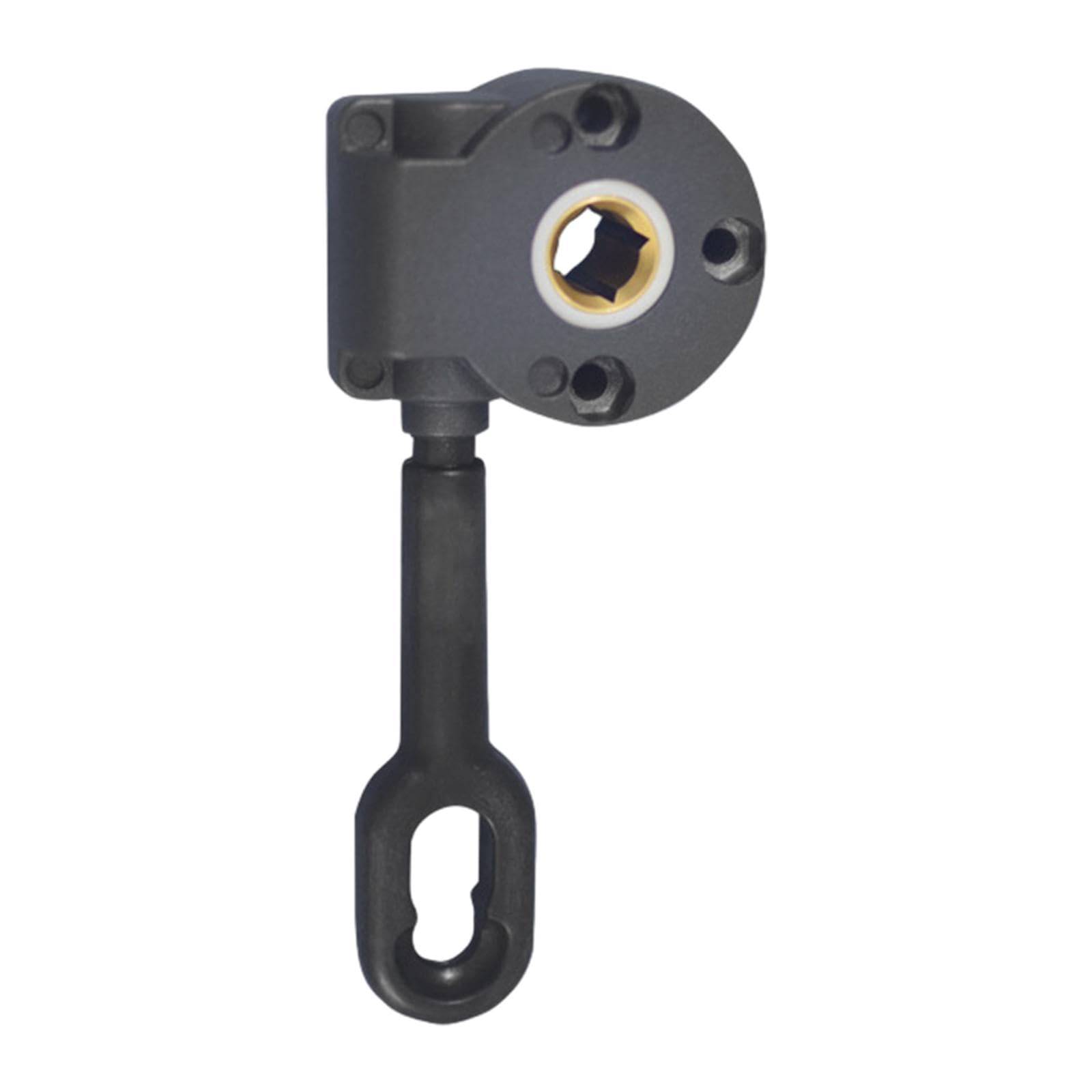 Engranaje de tornillo para toldo negro con reductor de aluminio suave