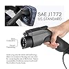 Morec Level 1/2 EV Charger, 16Amp 110V-240V, NEMA 6-20 & NEMA 5-15 Plug, Electric Vehicle Portable Charger with 20FT Cable, Home Charging Station Compatible with SAE J1772 Cars