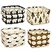 Ciaoed 4 PCS pour Organisateur de Linge (Bleine, Ours Polaire, Hérisson, Arbres) Petit Organisateur de Coffre de Rangement en Tissu pour Bébé avec 2 Poignées des Deux Côtés Set de Rangement