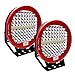 Safego 2pcs Focos LED Tractor, 9" 408W 32600LM Faros Trabajo LED Spot 12V-24V LED IP68 Impermeable Luz de Niebla para Coche, SUV, UTV, ATV, Off-road, Camión, Moto - Garantía de 1 años(Concha roja)