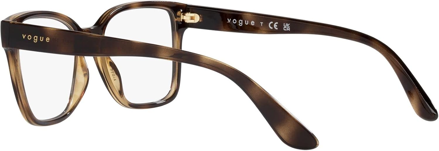 Vogue Eyewear Women's Vo5452 Square Prescription Eyewear Frames Dark Havana/Demo Lens 53 Millimeters image 5 of 7 B0BHJGGB8J