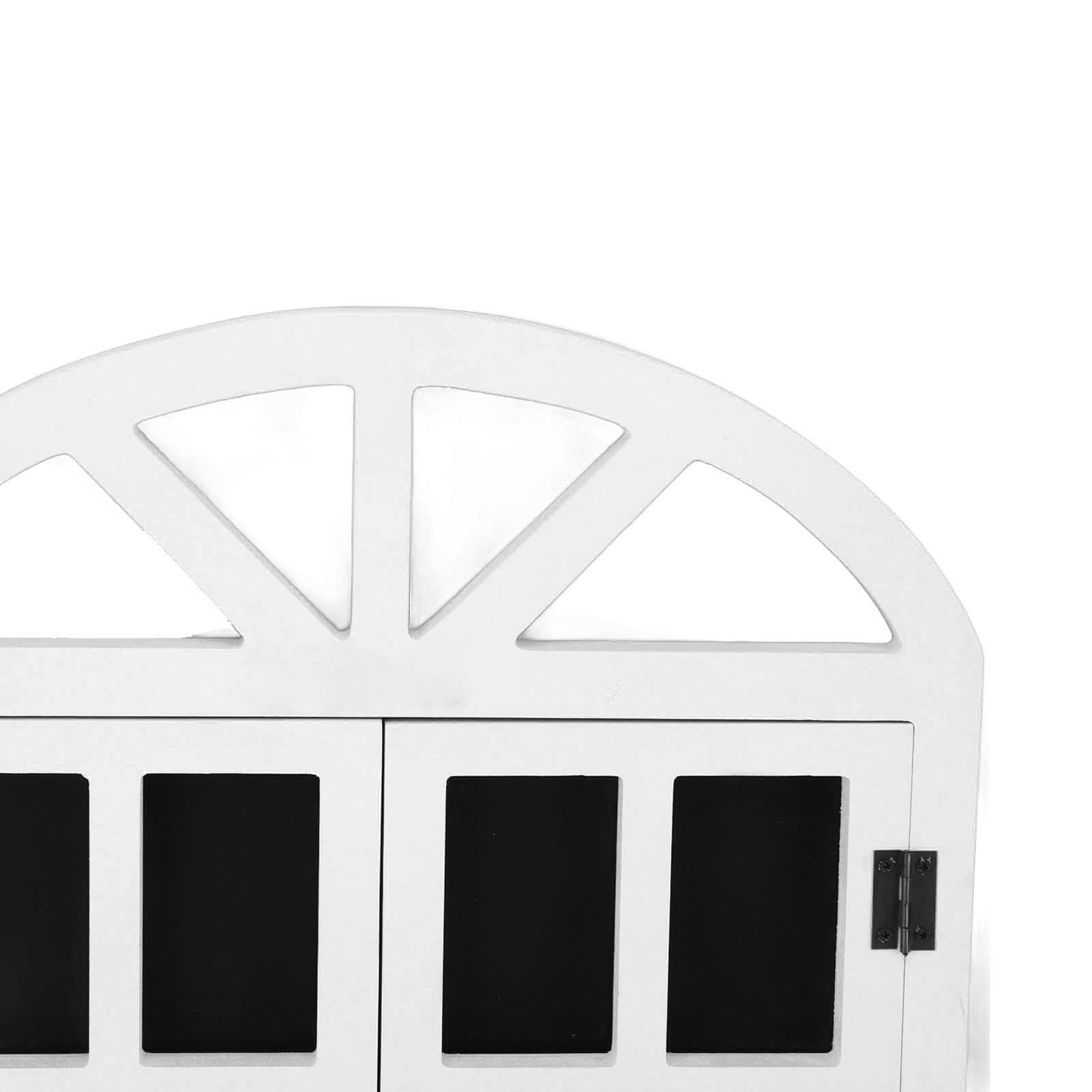 Letrero de Pizarra de Ventana Falsa, Tablero Negro, decoración versátil, Tablero de Mensajes fácil de Colgar para Pared de Tienda y hogar (Blanca)