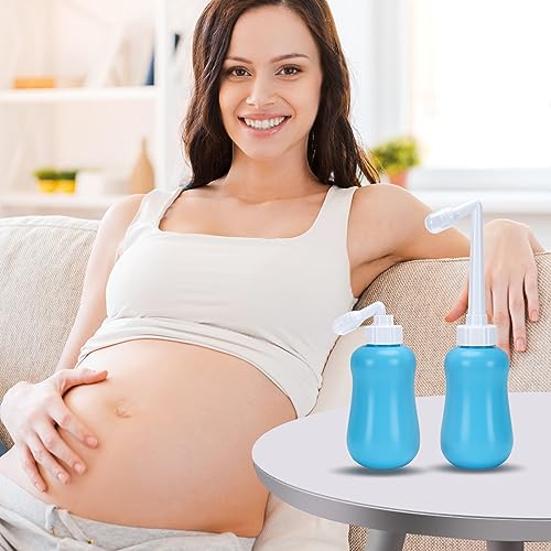 Image of Peri Bottle for Postpartum Care, Postpartum Essentials, Feminine Care 12oz, Blue (Pack of 2)