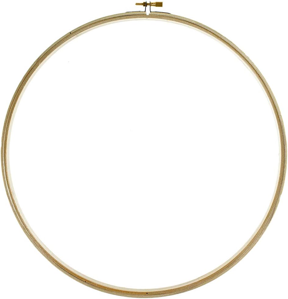 Craft County Wooden Embroidery Hoops – for Creating Fabric Art, Clothing, and Home Decorations (12 Inches)