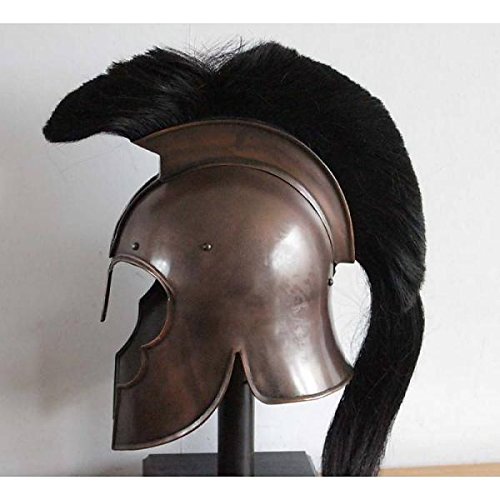 NauticalMart Medieval Greek Corinthian Troy Helmet with Black Plume