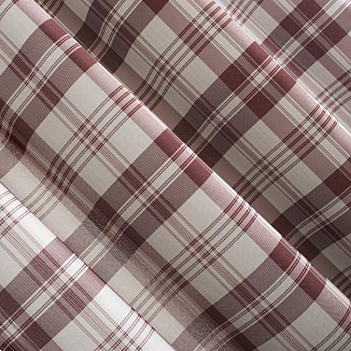 No. 918 56531 Blair Farmhouse Plaid Semi-Sheer Tab Top Curtain Panel thumb #2