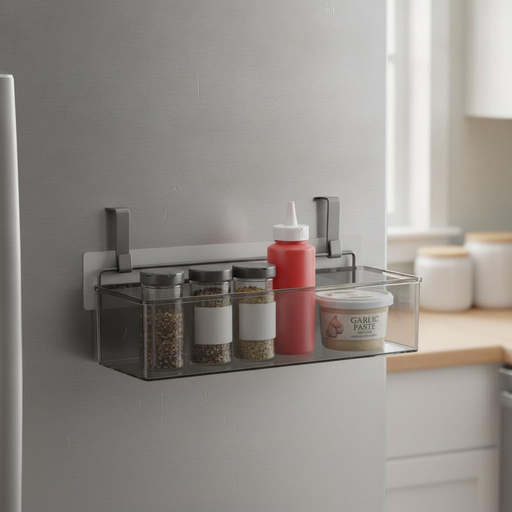 Organizer per Alimenti Frigo e Contenitori Sospesi, Soluzione Salvaspazio, per ripiani