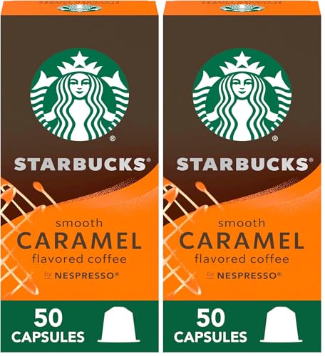 Image of Starbucks by Nespresso Original Line Caramel Flavored Coffee, Espresso Pods, (Pack of 10)