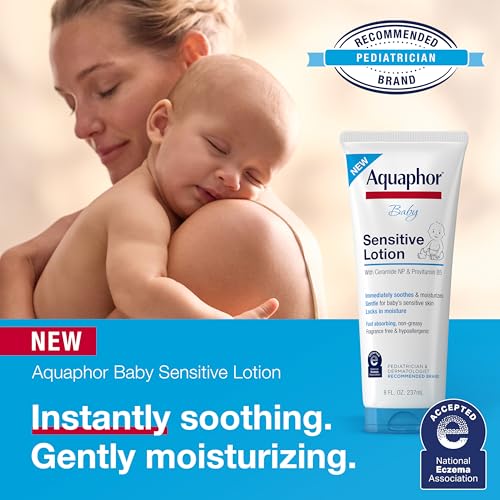 Image of Aquaphor Baby Sensitive Lotion, Baby Lotion to Soothe and Moisturize Delicate Skin, 8 Oz