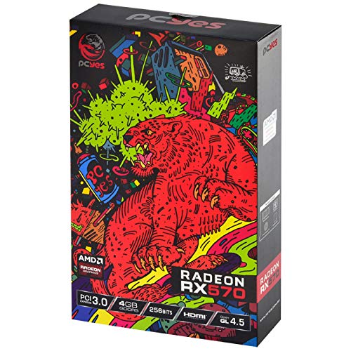 PLACA DE VIDEO AMD RADEON RX 570 4GB GDDR5 256 BITS DUAL-FAN GRAFFITI SERIES - PJRX570G5256