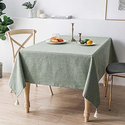Nappe rectangulaire lin coton de qualité lourde classique et durable - 3