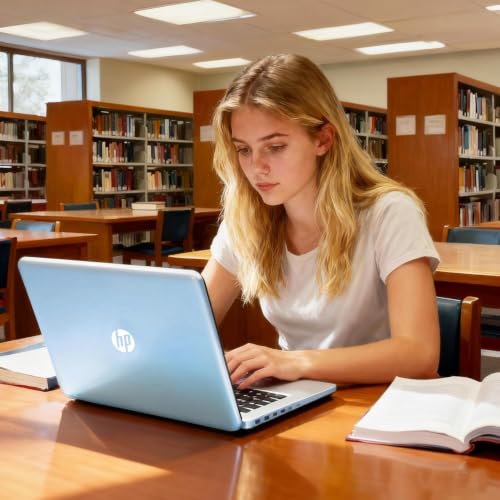 Image of HP Everyday Slim Laptop with Copilot AI • 2026 Edition • Intel 4-Core N150 CPU • 4GB RAM • 128GB SSD + 1TB Cloud Storage • Microsoft 365 • Windows 11 • Thin & Portable • w /o Mouse