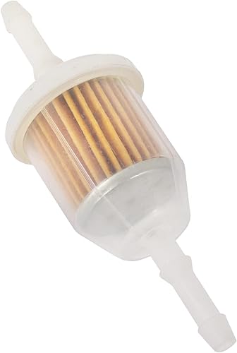 Miniatura 2 de Paquete de 5 filtros de combustible para tractor de césped para línea de combustible de 1/4 pulgadas y 5/16 pulgadas, repuesto OEM 25 050 08-S, 25