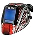 ArcOne AP-X81VX-1523 Vision Welding Helmet Shell with X81VX XTreme 5 x 4" Digital ASIC and X-TIG Auto-Darkening Filter and AirPlus Respiratory System, Speedway