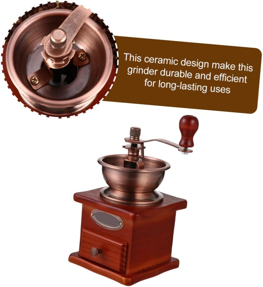 Portable Manual Coffee Grinder with Grinding Easy to Settings for Coffee Lovers Home Office Camping