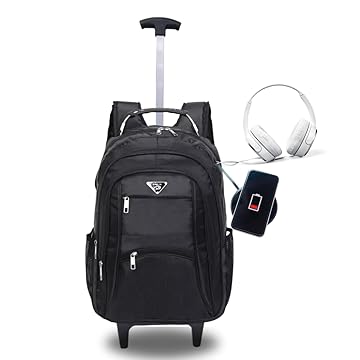 Mochila Rodinha Masculina Notebook Reforçada Impermeavel Usb Fone Viagem Feminina