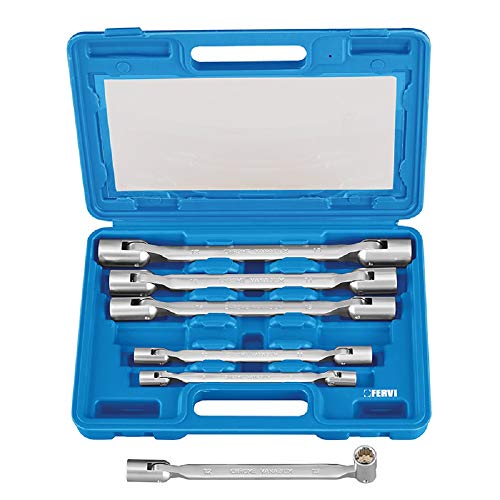 Clés à double douilles articulées Fervi 0340S en acier robuste de haute précision - 2