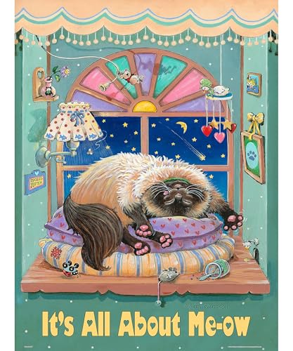 PieceRelax PieceClicks Puzzle de Plástico para Adultos 1008 Piezas U1062 | Gary Patterson - It's All About Me-ow - 25.2 X 18.9 Pulgadas miniatura 1