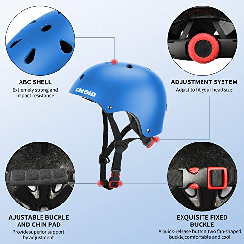 Image of Kids Bike Helmet,Toddler Skateboard Helmets for Ages 2-3-5-8-14 Years Boys Girls，Adjustable Multi-Sport Bicycle Skateboarding Football Roller Skating Scooter Rollerblade Balance Bike Helmet