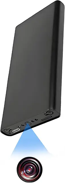 Caméra Espion Longue Autonomie Mini HD 1080p, 10000 mAh, 512GB, Vision Nocturne