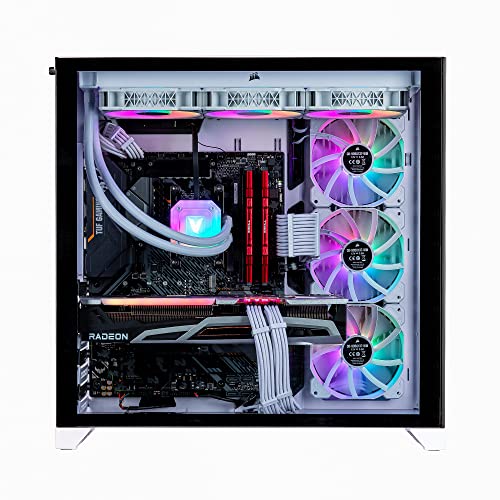 Image of Velztorm Lux Lyte Custom Built Gaming Desktop PC (AMD Ryzen 9-5900X, AMD Radeon RX 9060 XT, 64GB DDR4, 2TB PCIe SSD, 360mm AIO, 1000W PSU, WiFi 5, Bluetooth 5.0, RJ-45, 1 Display Port, Win 11 Home)