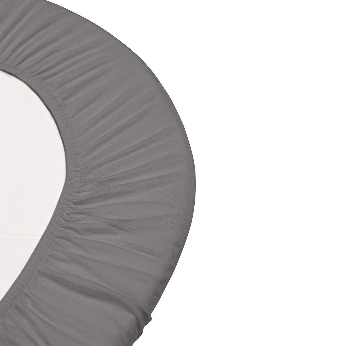 Leander prześcieradła z gumką – 2 sztuki do łóżeczka dziecięcego Leander + Luna łóżeczko dziecięce 140 x 70 cm – kolor: cool grey