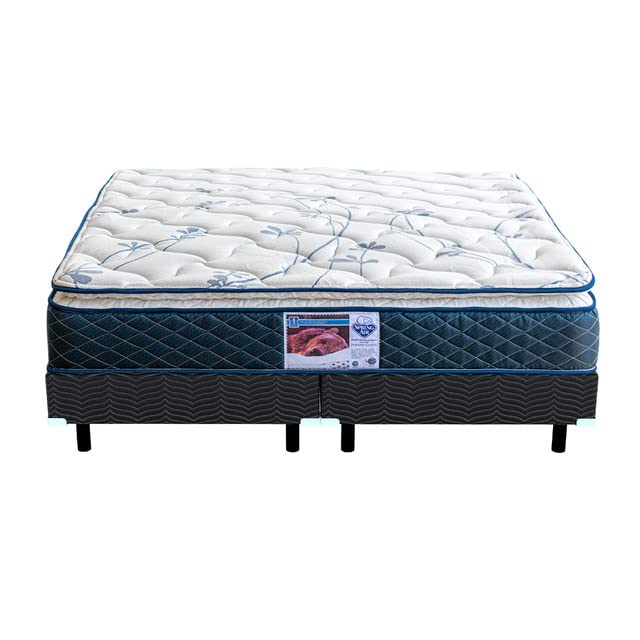 El Mejor Listado de Colchon Mas Box King Size . 42 Spring Air Colchón Ortopédico más Box, Modelo Carmín, 26 CM de Altura, 500 Resortes Bonell, Firmeza Media, Hipoalergénico, Anti ácaros. Tamaño: King Size