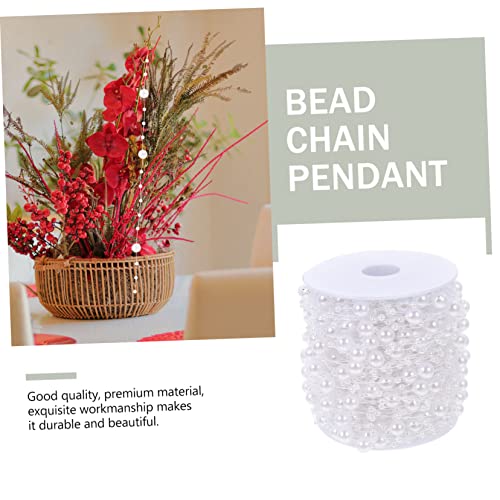 Chaîne de perles blanches ruban perlé accessoire loisirs créatifs