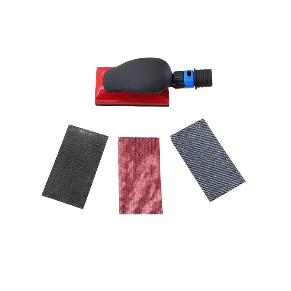 5-calowy 8-calowy 16-calowy blok szlifierski Plastik ABS Odsysanie pyłu Uchwyt na papier ścierny 80-240 Grit Hook Loop Pad szlifierski do polerowania, E