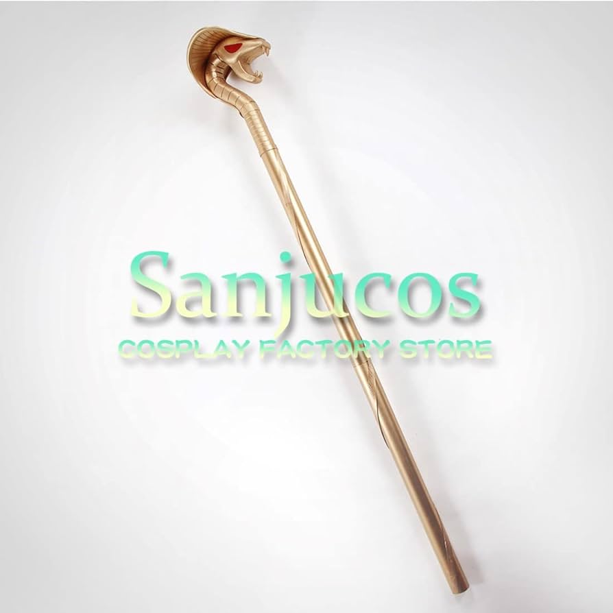 【80cm】ジャファーの杖　Dハロ　仮装　コスプレ　蛇　小道具　アラジン　コブラ 80cm】ジャファーの杖 Dハロ 仮装 コスプレ 蛇 小道具 アラジン