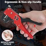 WISEUP Automatyczne narzędzie do szybkiego ściągania izolacji i obcinacze do drutu i kabli elektrycznych, szczypce orła (18 cm)