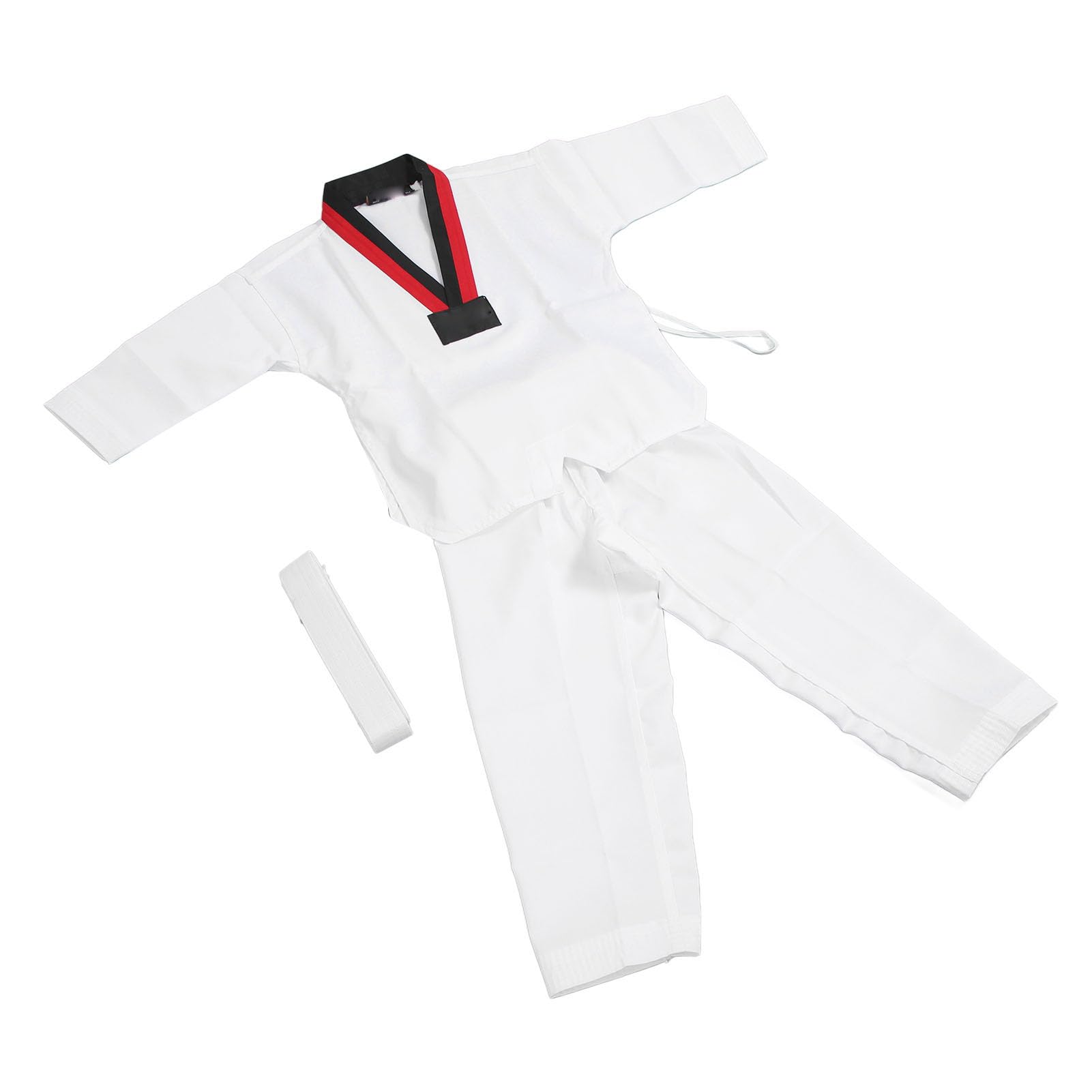 LJCM Traje de Taekwondo, Uniforme de Taekwondo para Niños, Poliéster Flexible Cómodo y Algodón para Entrenamiento